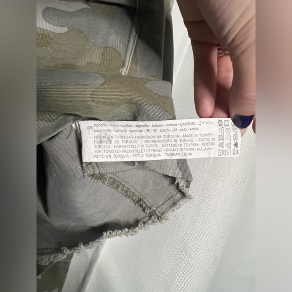 Zara Cropped Green Camo Military Jacket - Picture 7 of 8